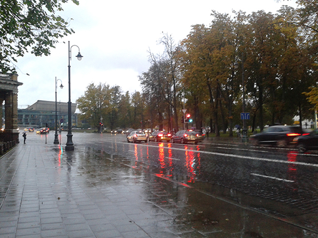 Vilnius’ta trafik yoğunluğu